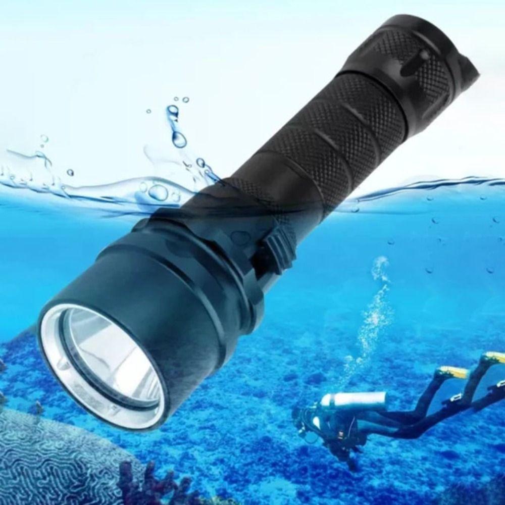 IP68 Waterproof Professional Diving Light Hand Rope LED Diving Flashlight Dive Torch Camping
