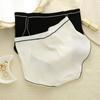 3Pcs Simple High Waist Threaded Panties Thin Cotton Crotch Seamless Briefs Underpants Lingerie Underwear for Women Gifts