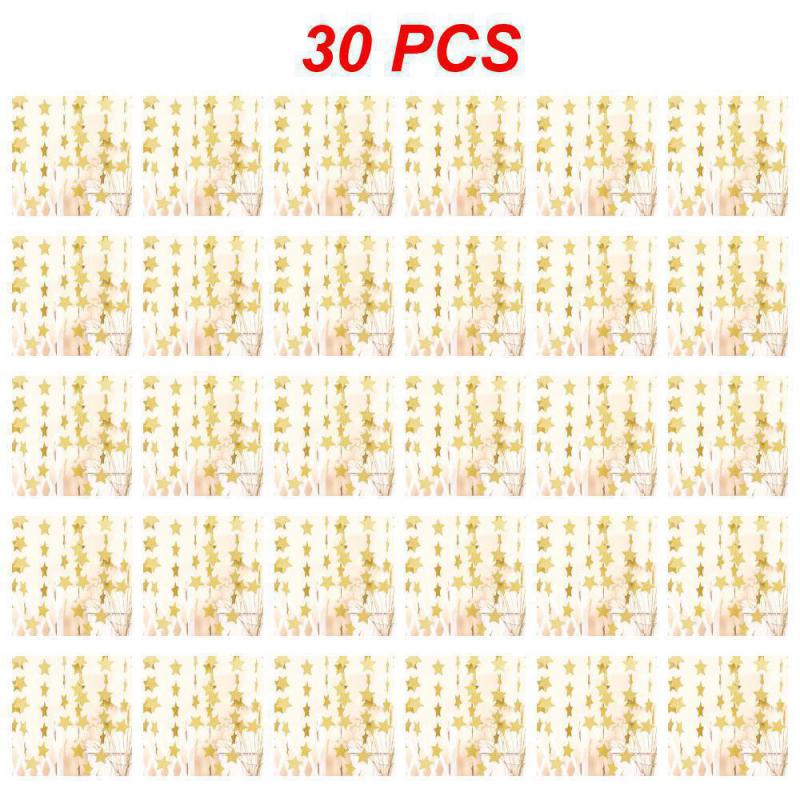 10~40 szt. Gwiazda Dysk Impreza Kwiat Trwałe Tło do Zdjęć 4 Metry 6 Opcjonalnych Dekoracji na Przyjęcie Urodzinowe Szycie Papierowy Kwiat