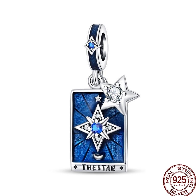 Original Copper Charm Beads Luminous Firefly Tarot Card Perfume Butterfly Bead For Women Diy Bracelet Charm Jewelry