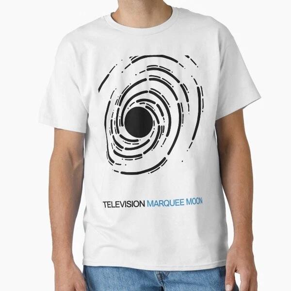 Marquee Moon Television Logo Black With Blue C Made In UsaAus TShirt S2xl S