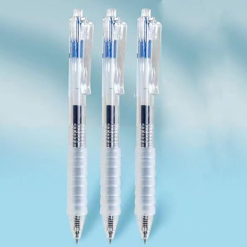 

Набір студентських пензлів-ручок YunGou з пружинним наконечником, що швидко сохнуть - Чорний та Червоний 0.5mm