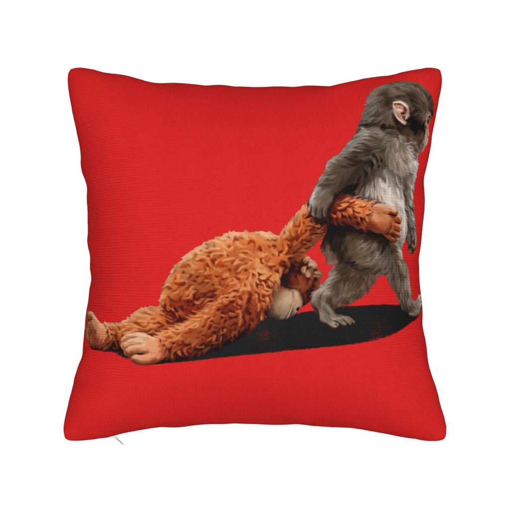 Pillow Case Cuddle Therapy Love You More Punch Monkey Baby Makak Cute Comfy Pillow Cover For Car Home Decor Cute Pillowcases