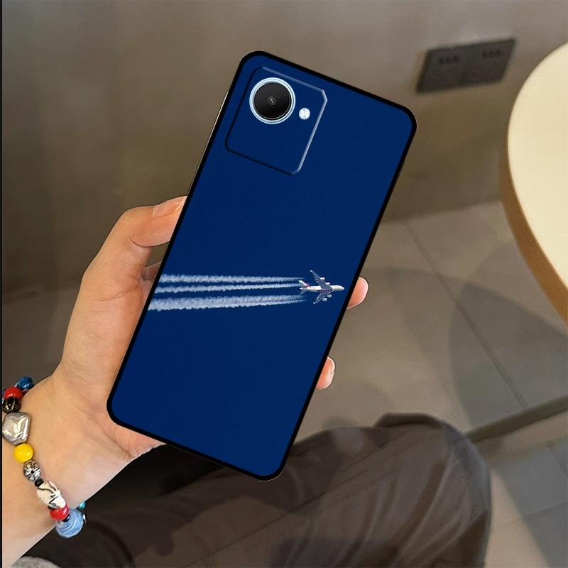 Airplane Plane Aircraft Case For Realme C71 C75 C55 C51 C53 C25 C63 C61 C65 C67 GT6 GT7 Pro 11 12 13 14 15 Pro Plus
