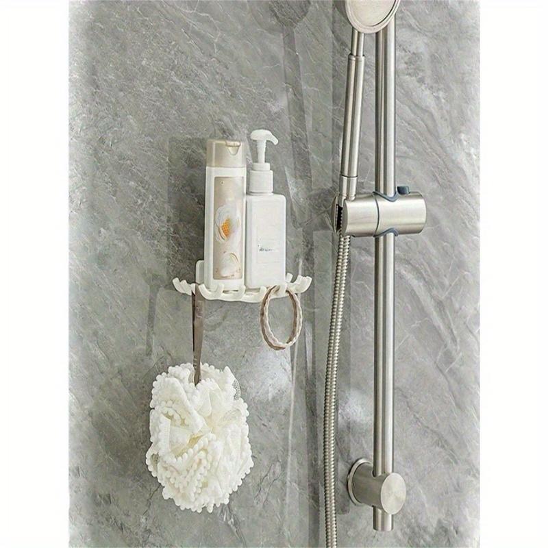 1PC Wall Mounted Soap Dish Rack, Wall Mounted Drain Storage Rack Household Perforation-Free Bathroom High-Grade Toilet Soap, Soap Hook