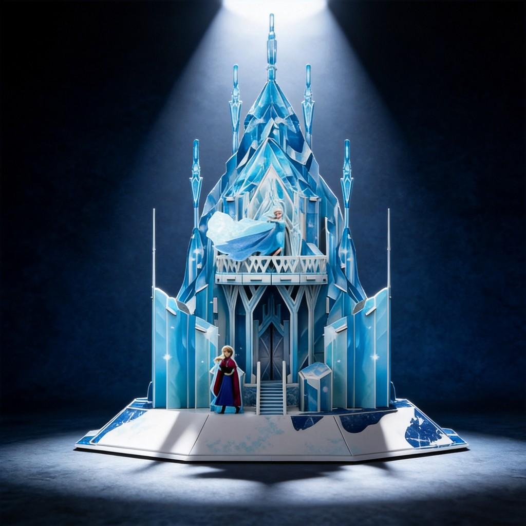 Castello Principesse Disney Puzzle 3D con Montaggio Fai-da-te per Bambini e Ragazzi