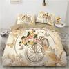 Light Luxury Flower High-End Duvet Cover Large King Size Retro Style Bedding  3 Piece Set Soft And Comfortable Skin-Friendly