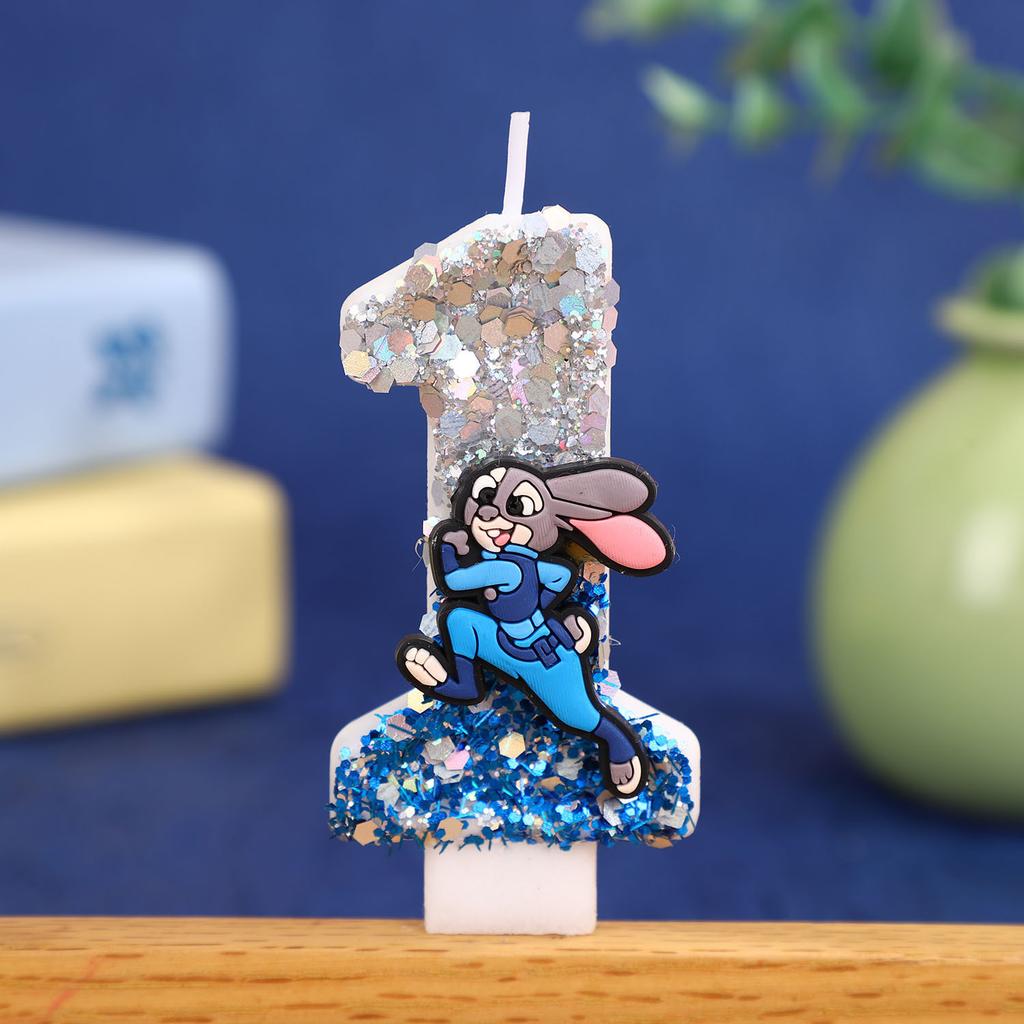 Digital Candle Birthday Little Celebration Topper Decoration