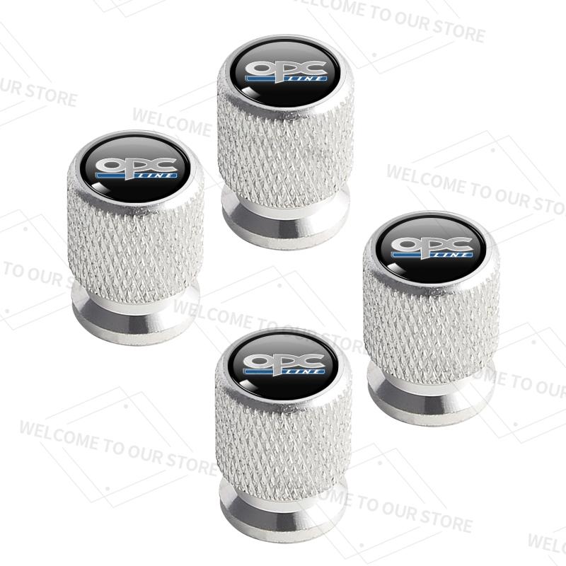 4pcs/1set For Opel OPC LINE Logo Mokka Antara Insignia VXR GSI GS GTC Car Valve Caps Wheel Tires Air Tyre Stem Protective Cover