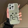 Applicable To Iphone11promax Simple 11 Couple Mobile Phone Case Mirror New 11 Personality 11 Vertical Middle Finger Match