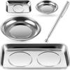 A25F-4 Magnetic Tray Bowl Stainless Steel Pickup Tool With Magnetic Pin Bolt Holder Round Magnetic Parts Tray For Mechanic's
