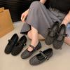 Fashion Women Flat Shoes Vulcanize Designer Loafers Diamond Rivet Mary Jane Shoes Woman Studded Crystal Women Flats Ballet Lolita Shoes