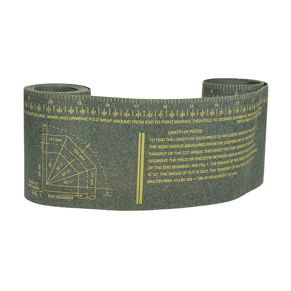 Pipe Measuring Tool Wrap Around Tape For Piping Diameter Circumference Marking Fitter Industrial Surveying Equipment Yellow