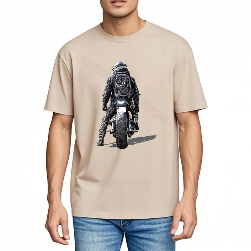 Unisex teeshirt Adult Vintage Tshirt Motorcycle Rider In Dark Night Comfortable Cheap Tshirt Anime Vintage Tshirt ONeck