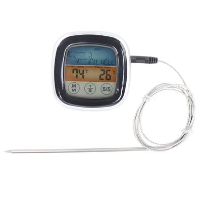 Touchscreen Elektronisches Thermometer Digitales BBQ Ofen Koch Fleischthermometer für Grill Zuhause