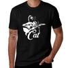 Cat Stevens Maglietta Bianca Stencil Leggera Rinfrescante Manica Corta Maglietta