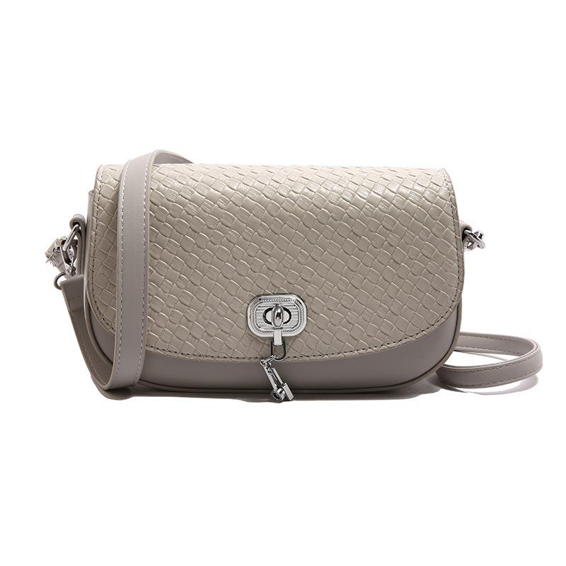 Fashion Exquisite Bag Summer New Solid Color Casual Lock Large Capacity Horizontal Cross Shoulder Women's Bag