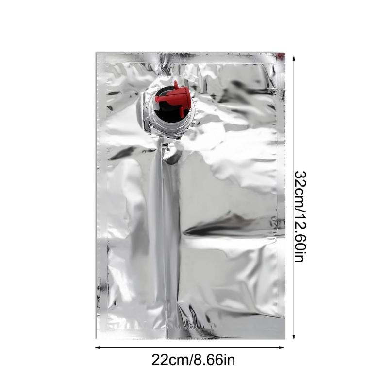Wine Packaging Container 2L Capacity Light Weight Wine Dispenser Bag Liquor Drink Storage Pouch for Easy Transport
