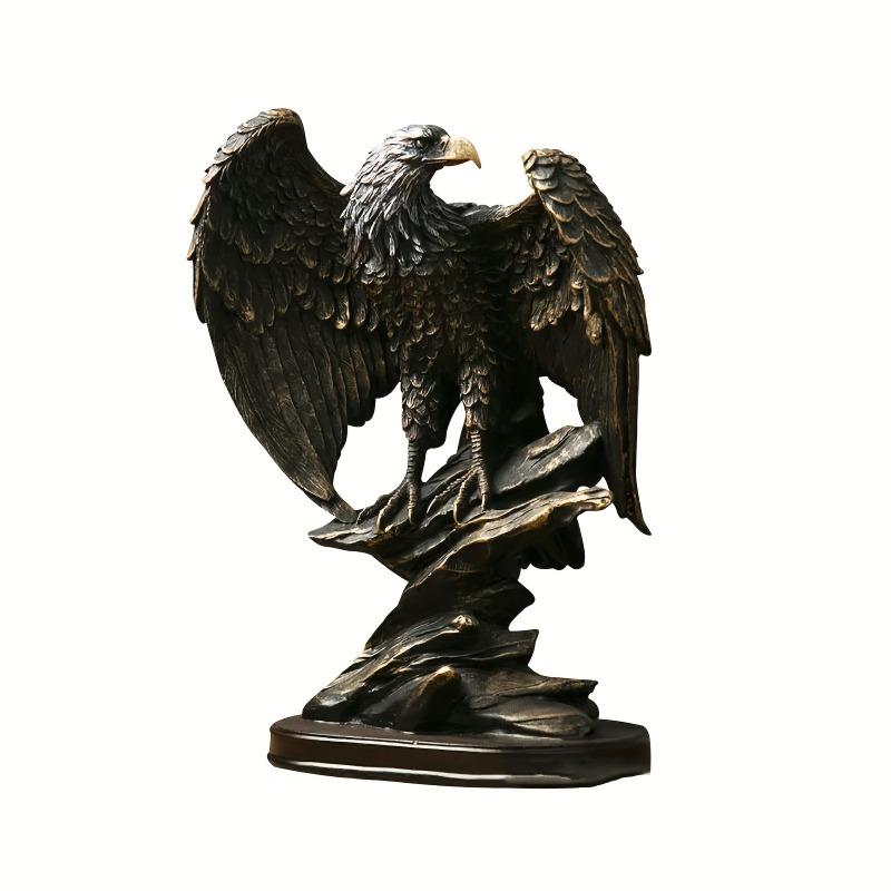 Adler Statue Harz Ornament, Heimdeko Bürodeko Statue, Symbol für Reichtum Freiheit Macht, Geburtstags- Feiertagsgeschenk