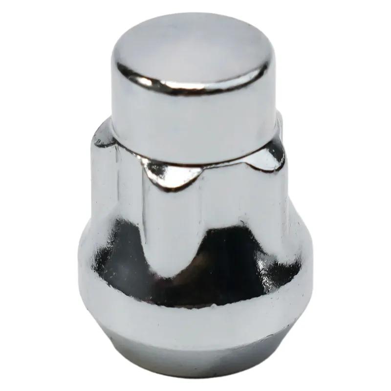 4Pcs*1.5 Locking Wheel Nuts Tapered Key For FORD S-MAX For Mondeo Silver Anti-theft Tire Locks Screwed Wheel Locks