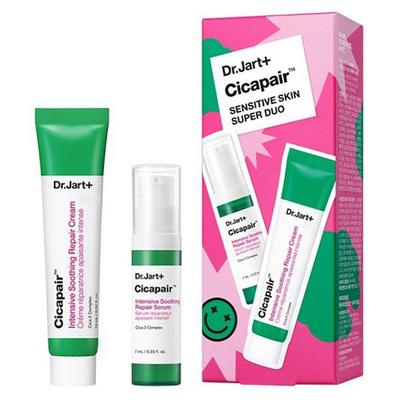 Cicapair Hassas Cilt Süper İkili Set – Yatıştırıcı Tonik & Onarıcı Krem, Kore