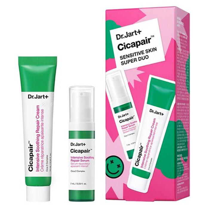 

Dr.Jart+ Cicapair Набор Супер Дуэт для Чувствительной Кожи – Успокаивающий Тонер и Восстанавливающий Крем, Корейский