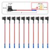 10pcs 12V Car Fuse Holder Add-a-circuit TAP Adapter Micro Standard ATM APM Blade MINI Medium Simple Safety Device Auto Fuse Fuse Holders1