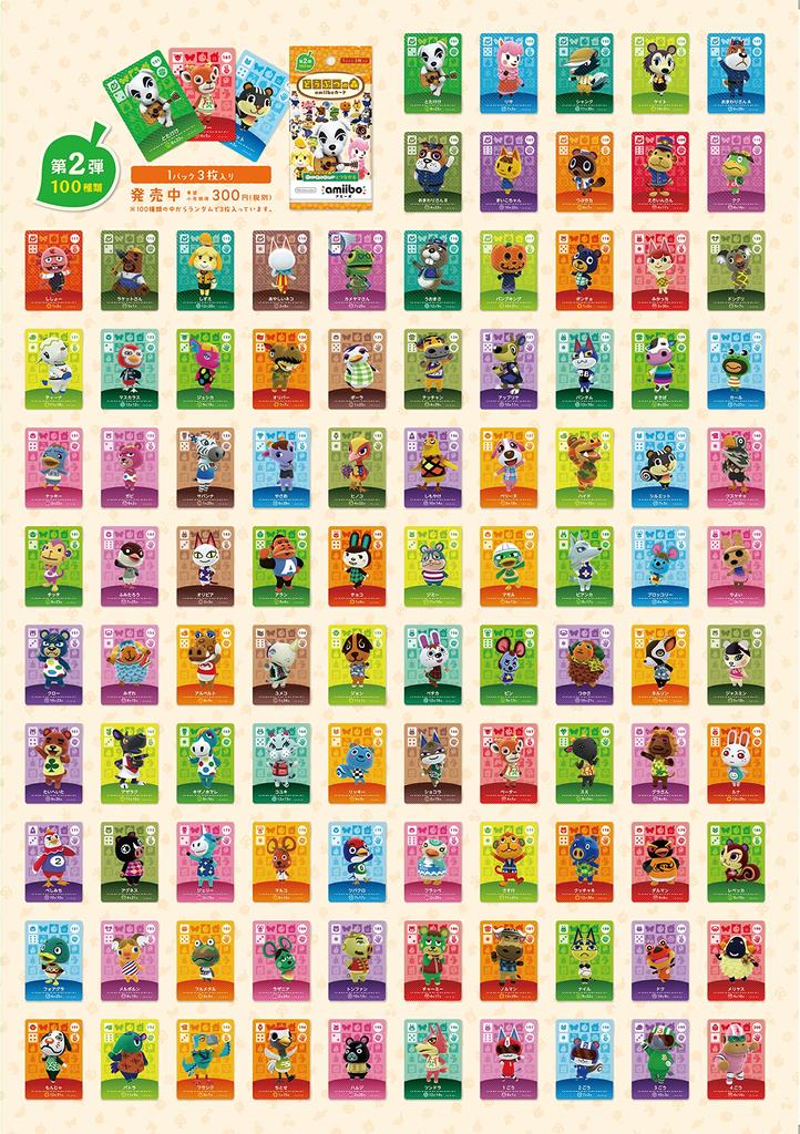 Animal Crossing Amiibo Card 2nd Edition 50 Packs (1BOX Included)