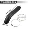 Universal Motorcycle Exhaust Pipe Heat Shield Curved Ulation Cover Pack of 1