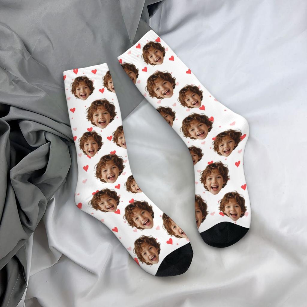 Maßgeschneiderte gesichtsgeformte Socken Unisex personalisierte Socken Personalisierte Socken mit Bild Fotosocken Maßgeschneiderte Socken als Geschenk