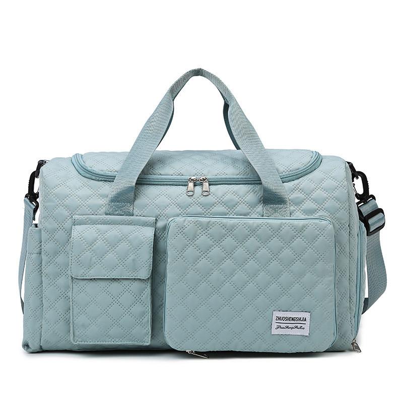 Large Capacity Lightweight Nylon Travel Bag With Shoe Compartment For