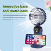 Portable Handheld Small Fan Multifunctional Folding Mini Cute Hanging Neck Small Fan Student Dormitory With Display Screen