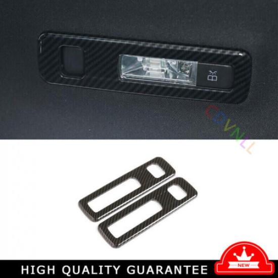 Rear Reading Light Cover Trim 2PCS For Benz A-Class CLA - Carbon Fiber
