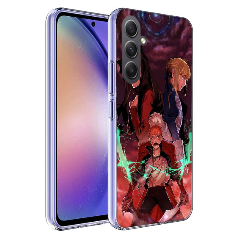 Bilibili F-Fate Stay Night Phone Case for Samsung A16 A26 A36 A56 A17 A37 A57 A07 A06 A02S A03 A04S A05S Galaxy Note 20 10 A50S