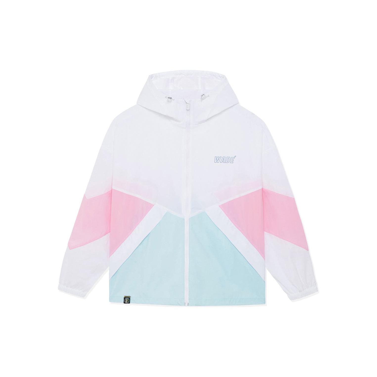 Li-Ning Way Of Wade Logo Color Block Hooded Jacket  White Blue Pink  Men s AFDSC41-3 XL