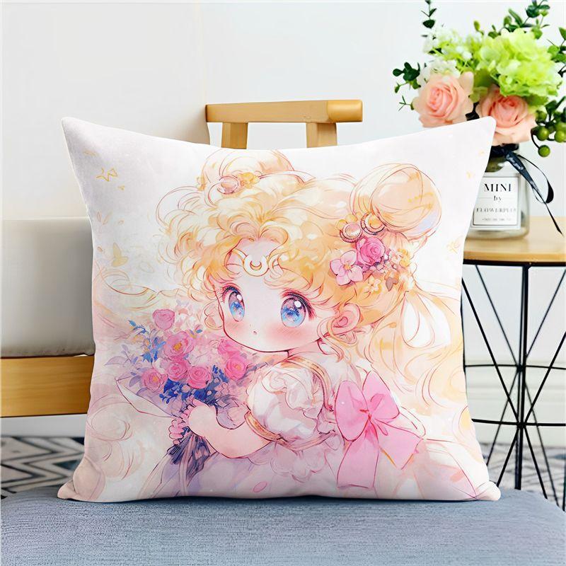 Cartoon Pillow, Pink and Cute, Ice Moon Hare Animation Peripheral Room Sofa Decorative Pillow
