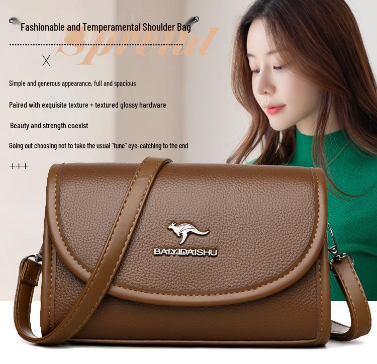 Wszechstronna damska torba crossbody - Wysokiej jakości tekstura (2025), Modny Prosty Design, Torba na Jedno Ramię i Mała Kwadratowa Torba do Dojazdów