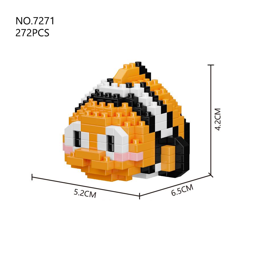Seria Sea World Mini Organizmy Morskie Klocki Budowlane Zabawki DIY Mikro Klocki Zwierzęta Zabawki Zestawy Edukacyjne Artykuły na Prezent