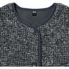 UNIQLO Solid Color Single-Breasted Drop Shoulder Long Sleeve Fleece Coat Women coats Dark-Gray 461660-08
