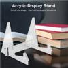 Reading Bookshelf Black Acrylic Book Holder Tablet PC Pad Drawing Support Desk Organizer Reading Recipe Cookbook Stand