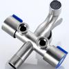 With Tape Stainless Steel Faucet Washing Machine Faucet  Toilet Diverter