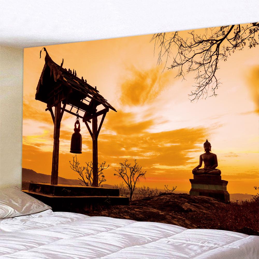 Buddha Meditation Home Decoration Tapestry Mandala Bohemian Decoration Psychedelic Scene Wall Mount Tarot Yoga Mat