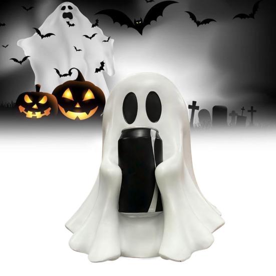 Halloween Coke Ghost Statue Cute Ghost Drink Holder Desktop Beverage