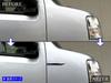 BRIGHTZ Hijet Cargo S700V S710V Super Mirror Stainless Steel Plated Fender Garnish 700V 710V 700 710 Hijet Cargo [SID-ETC-SMA-014]