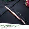 Tongs and Tweezers - 12"/30cm Long Food Tongs, Straight Serrated Forceps, Cocktail Tweezers, Bar Tools, Gold