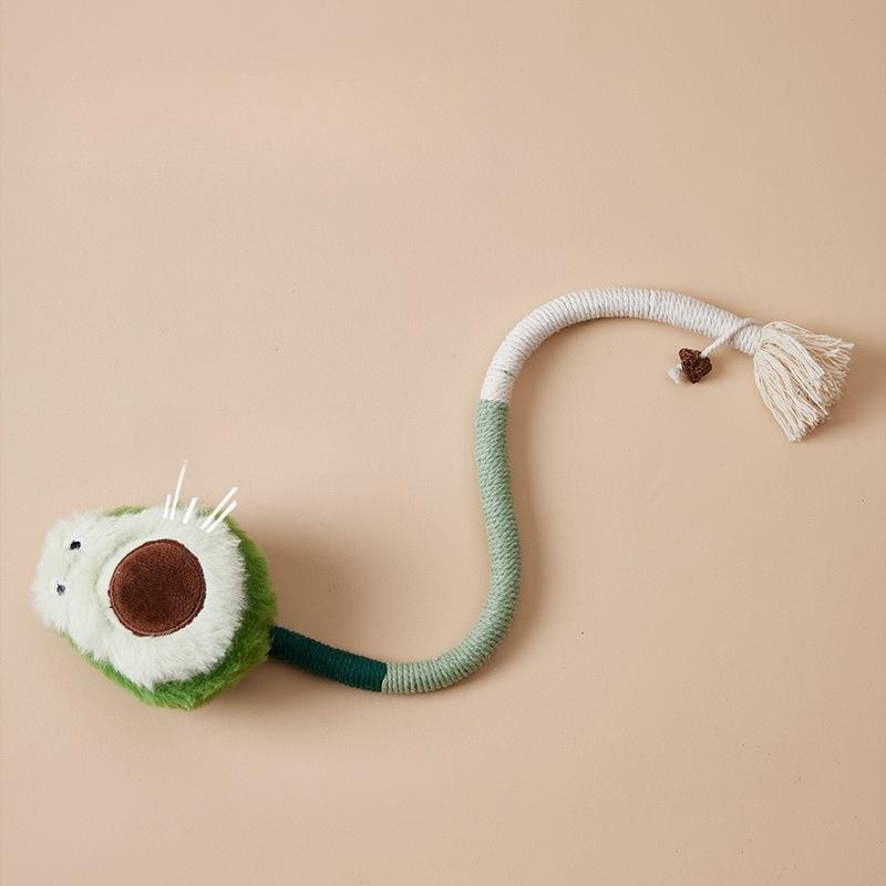 Cat and Dog Bite Rope Toy a Self Soothing Toolfor Relieving Boredomgrinding Teethenduring Bites Consuming Energyteasing Catstick