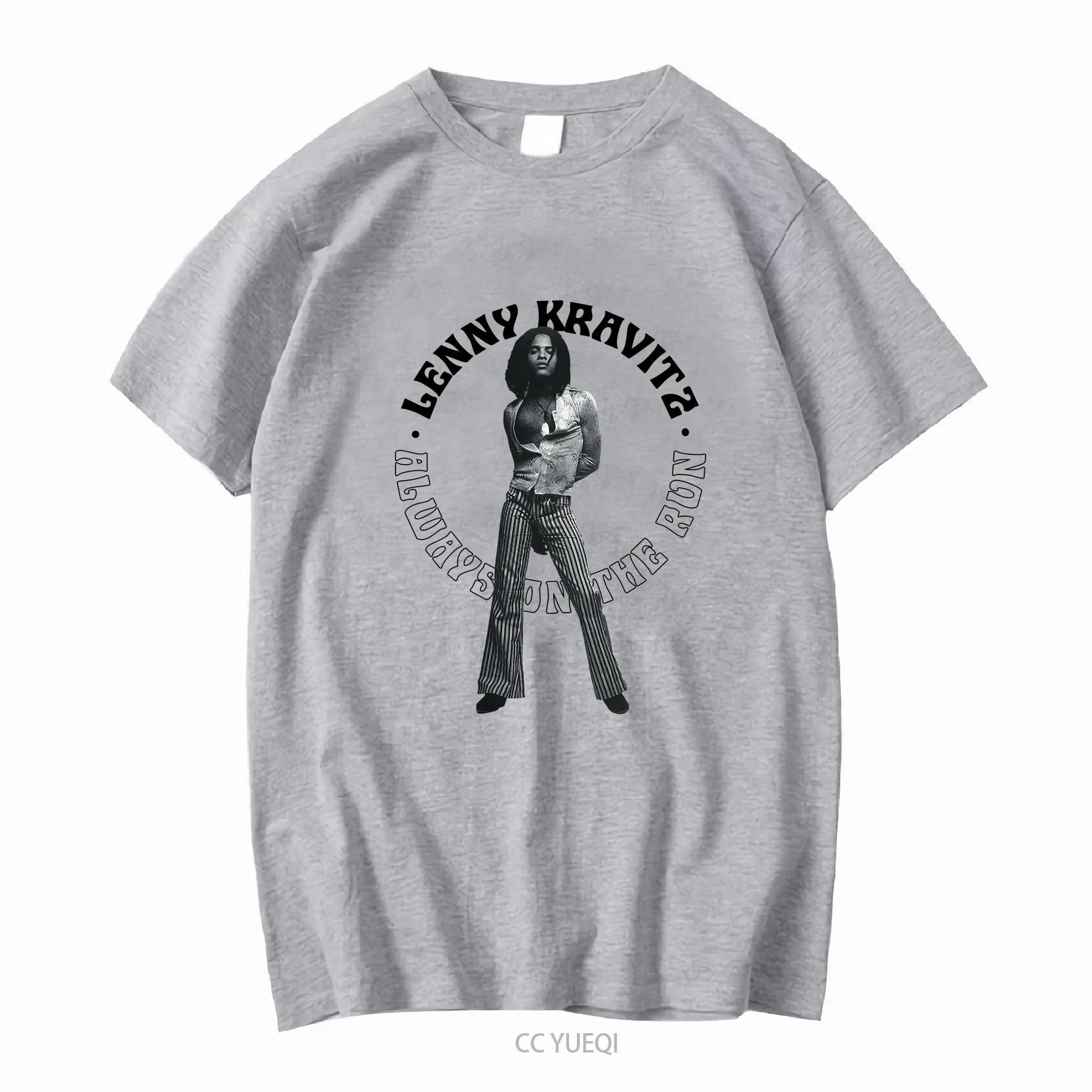 2026 Lenny Kravitz Concert Poster Print TShirt Bestselling Unisex Oversized Casual New Summer High Street Harajuku Fashion S