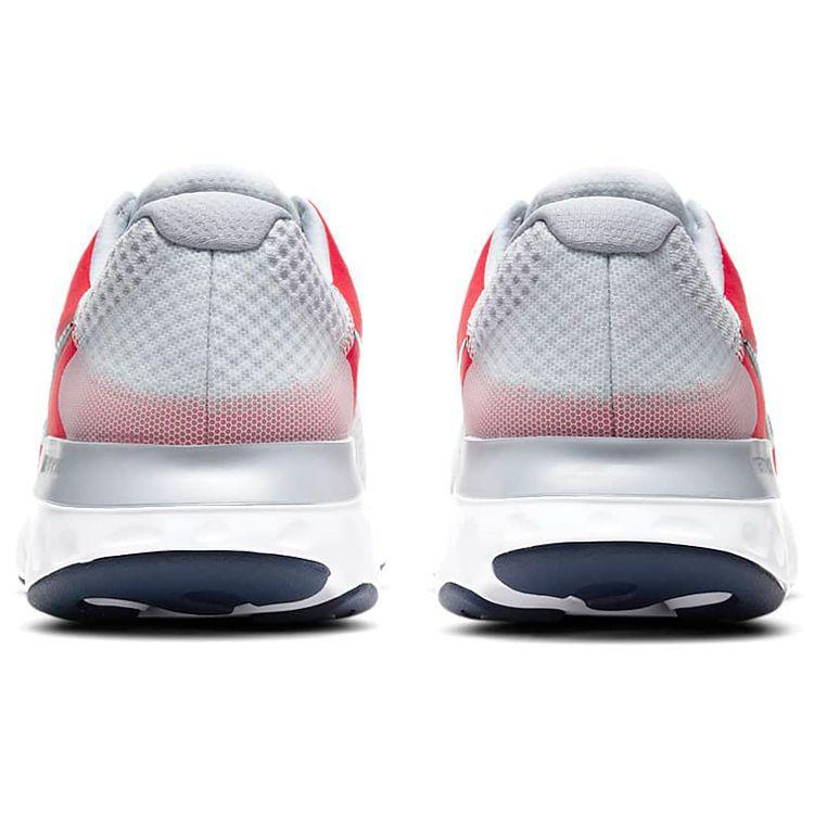 Nike Renew Run 2 Mens Pure Platinum Chile Red CU3504-008