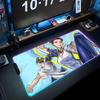 chun li Mouse Pad RGB Gaming Mousepad Big LED Pad PC Desk Mat Luminous Mouse Pad Large Keyboard Mats Table Rug With Backlit