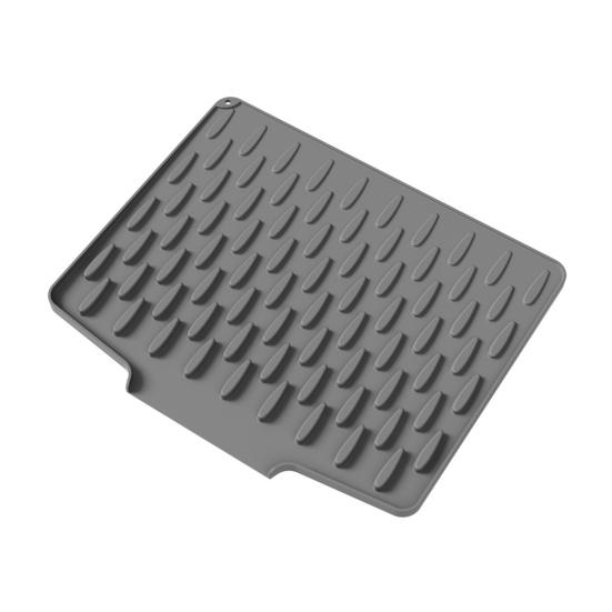 Yousheng Silicone Drain Mat Heat-resistant Non-slip Kitchen Drying Pad Water Drainage Design Hotel Kitchen Utensil Drying Pad